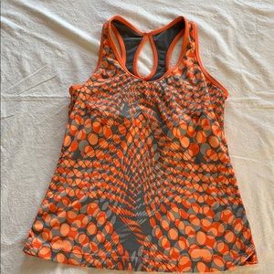 Athletic top medium orange/gray